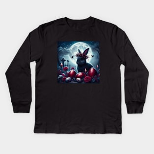 Dark Easter Kids Long Sleeve T-Shirt